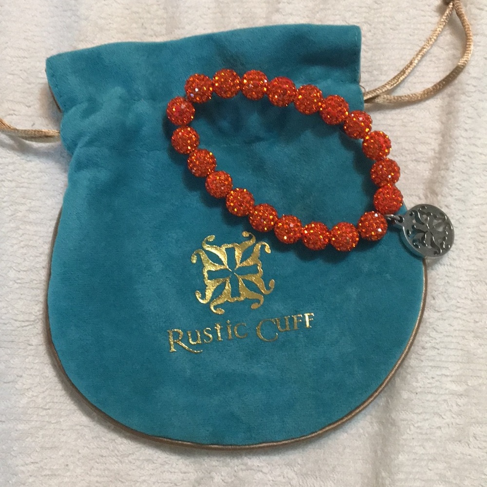 NEVER WORN Orange Rustic Cuff Bracelet!